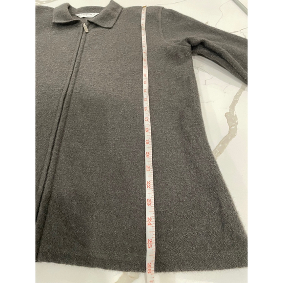 Essentials by Koret Vintage Wool Zip Up Collared Jacket Cardigan Women’s Medium - Picture 12 of 13